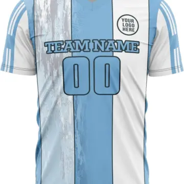 Pro-Stripe Soccer Jersey - Classic Blue/White